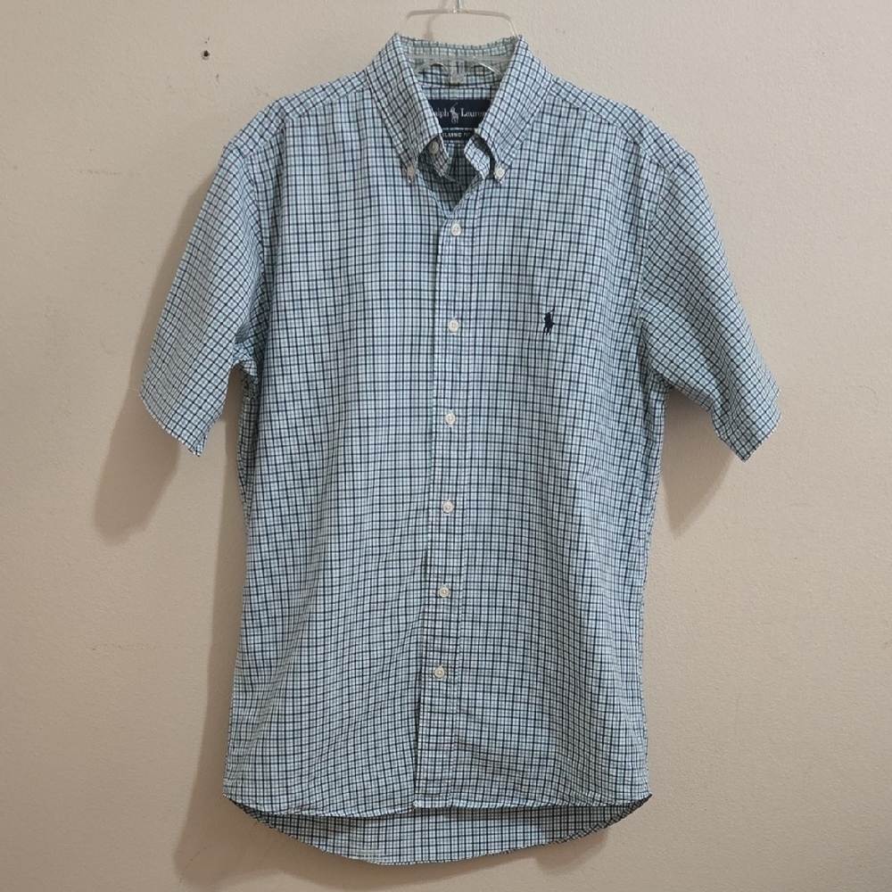 Mens Ralph Lauren Classic Fit Button Down S/S Shirt Sz Small